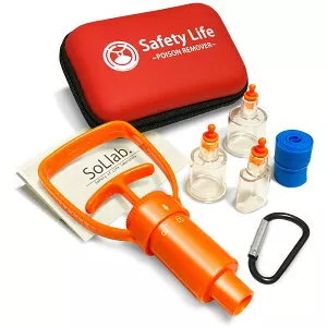 Safety Life(セーフティライフ) ポイズンリムーバー 毒吸引器 コンパクト 携帯ケース付 応急処置 セット